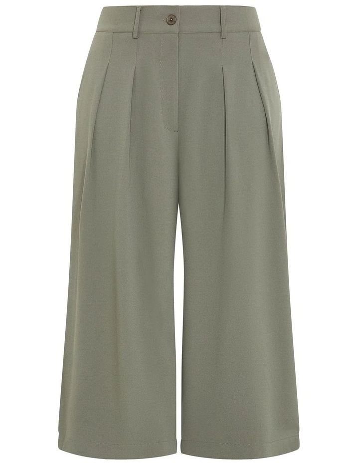 Abbie Crop Pant in Green image 3