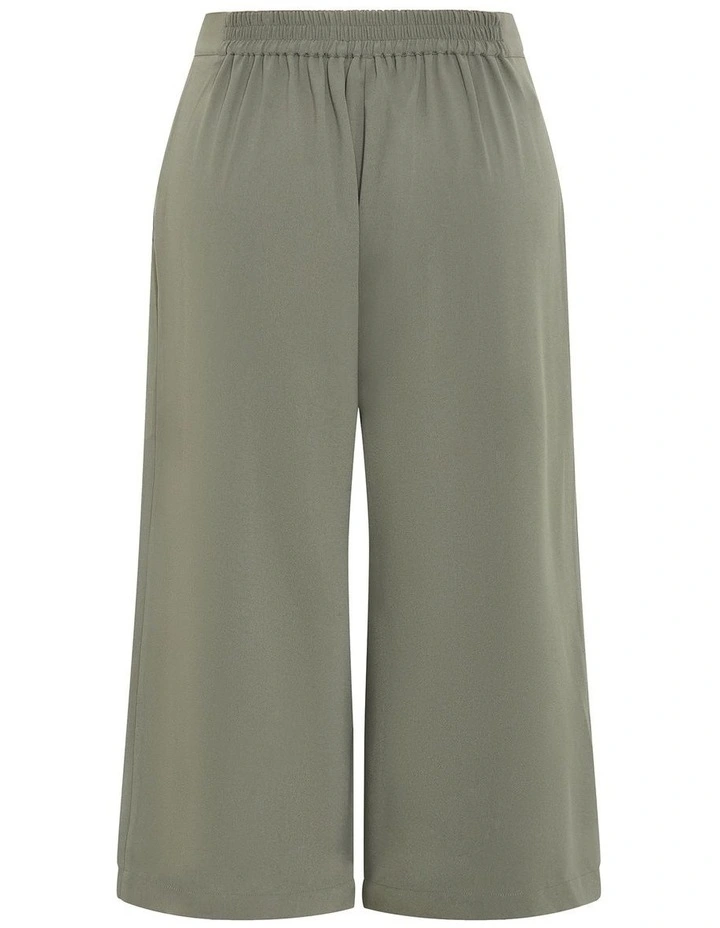 Abbie Crop Pant in Green image 4