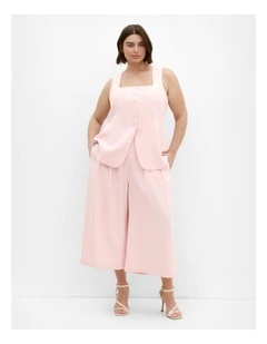 Abbie Crop Pant in Baby Pink