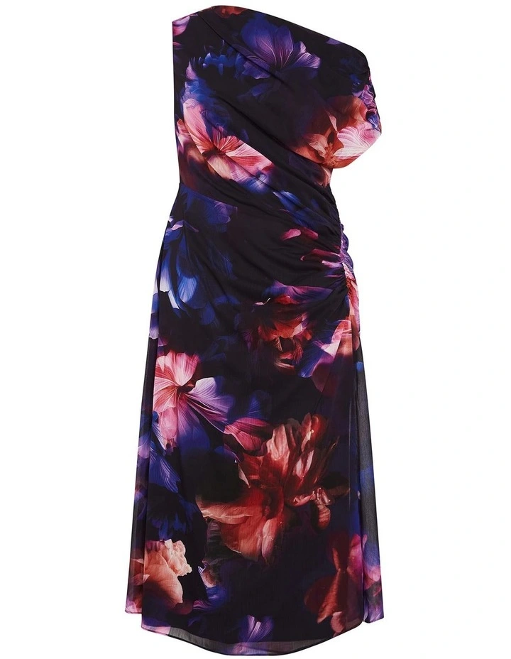 Vivid Floral Maxi Dress in Blue image 3