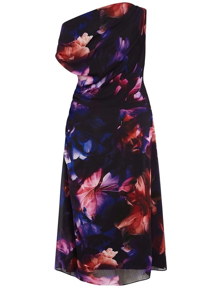 Vivid Floral Maxi Dress in Blue image 4