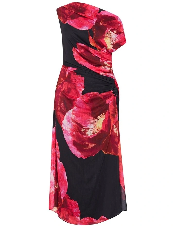 Vivid Print Maxi Dress in Pink image 4