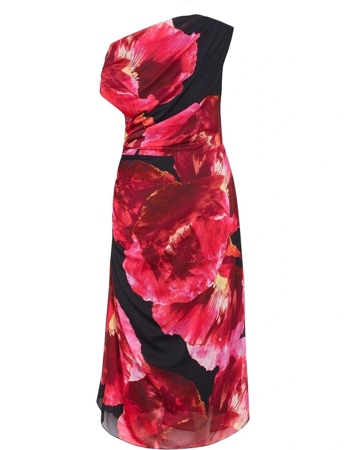 Vivid Print Maxi Dress in Pink image 5