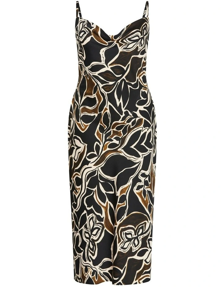 Winter Foliage Dress in Black image 5