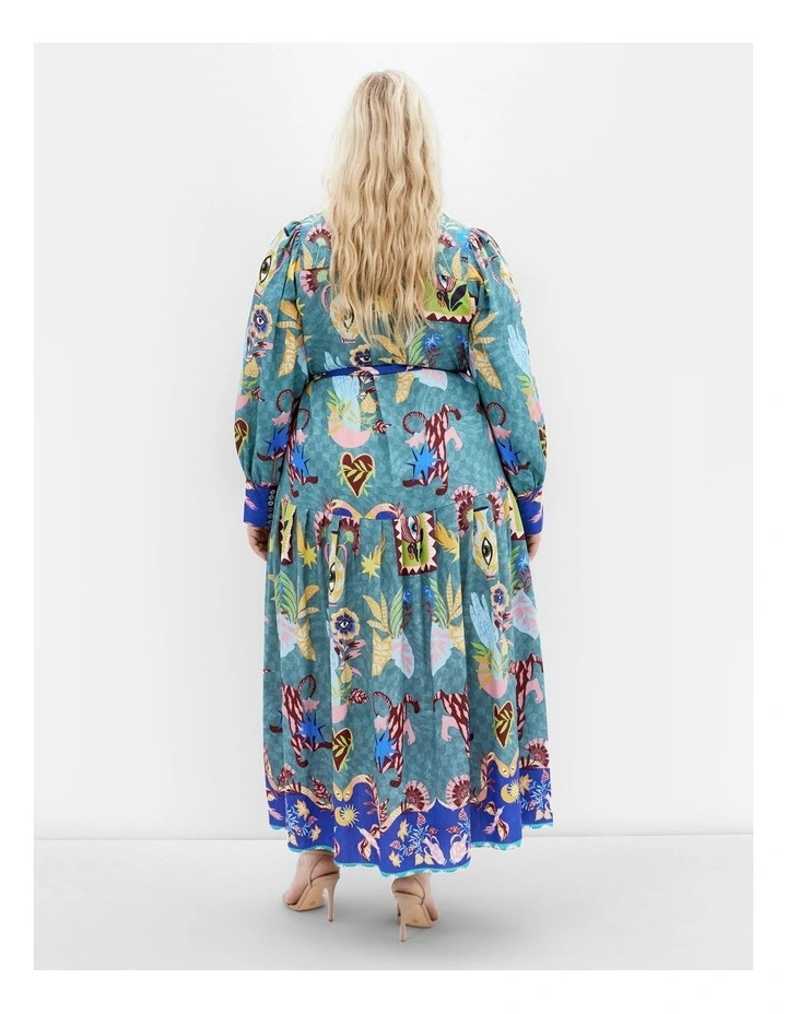 Ezra Print Maxi Dress in Multi image 2