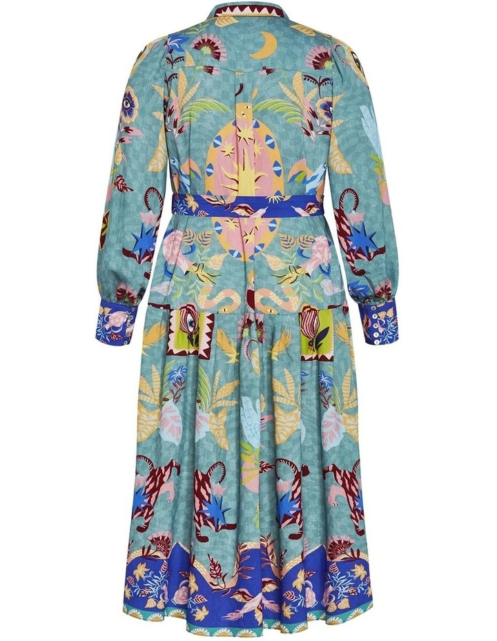 Ezra Print Maxi Dress in Multi image 4