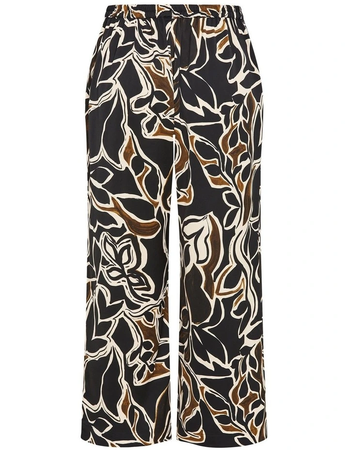 Winter Foliage Wide Leg Pant in Black image 3