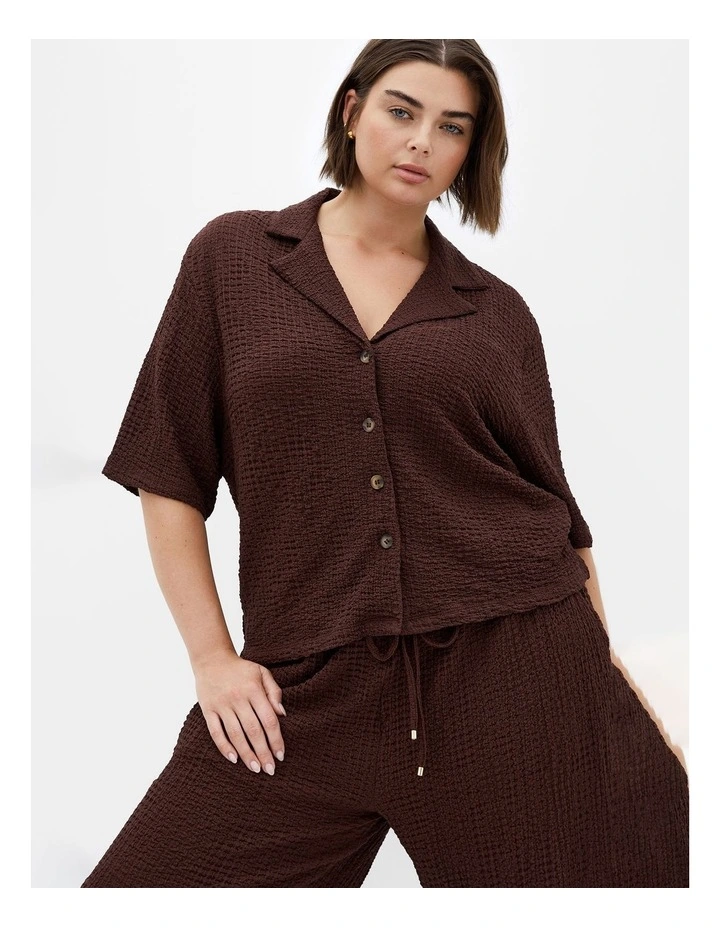 Zoie Shirt in Chocolate image 1