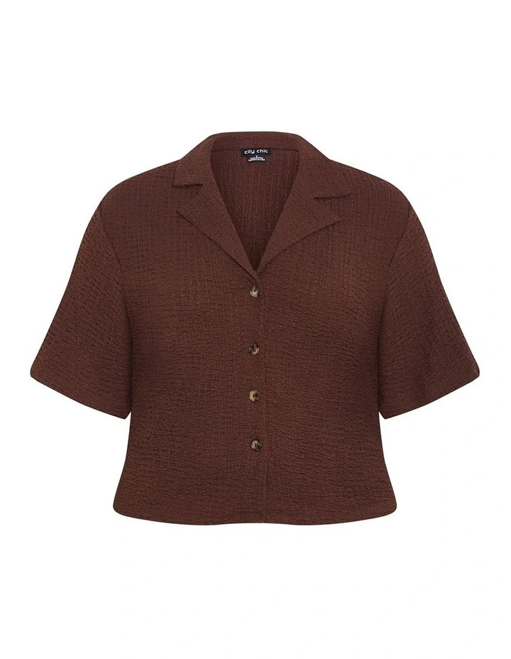 Zoie Shirt in Chocolate image 4
