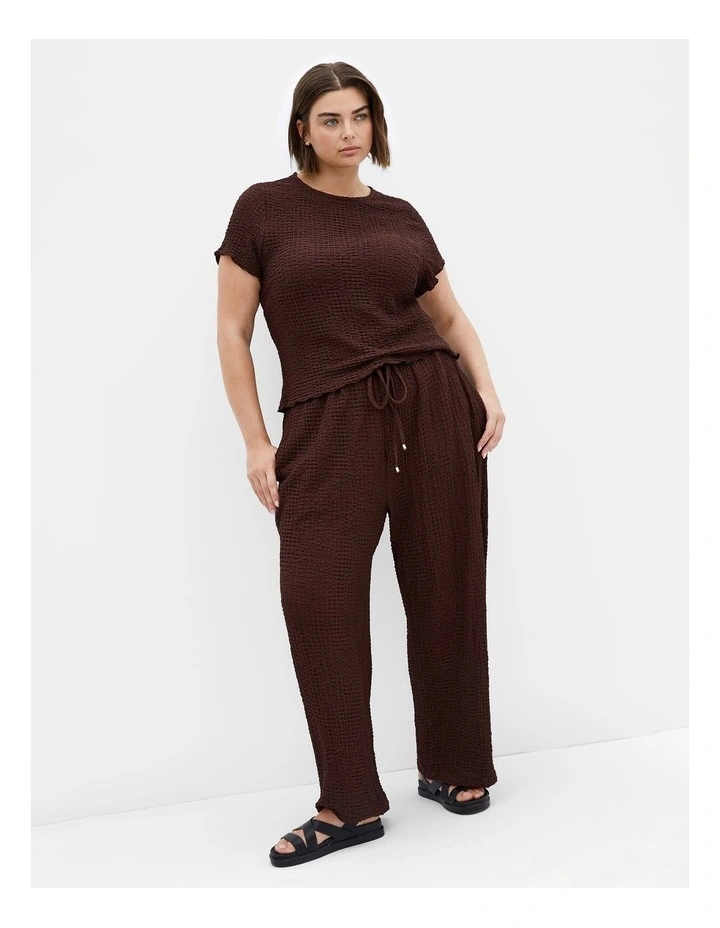 Zoie Pant in Chocolate image 3