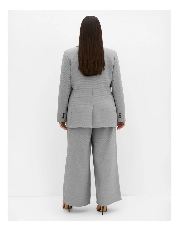 Karla Houndstooth Pant in Black image 2