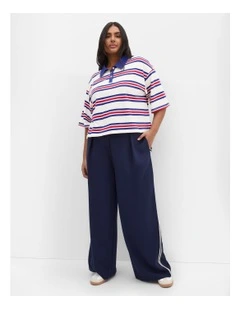 Rugby Polo Oversized Tee in Ivory