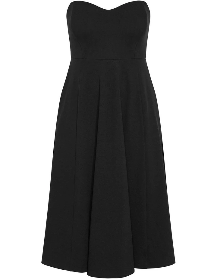 Sweet Flare A Line Dress in Black image 5