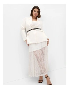 Lacey Maxi Skirt in Ivory