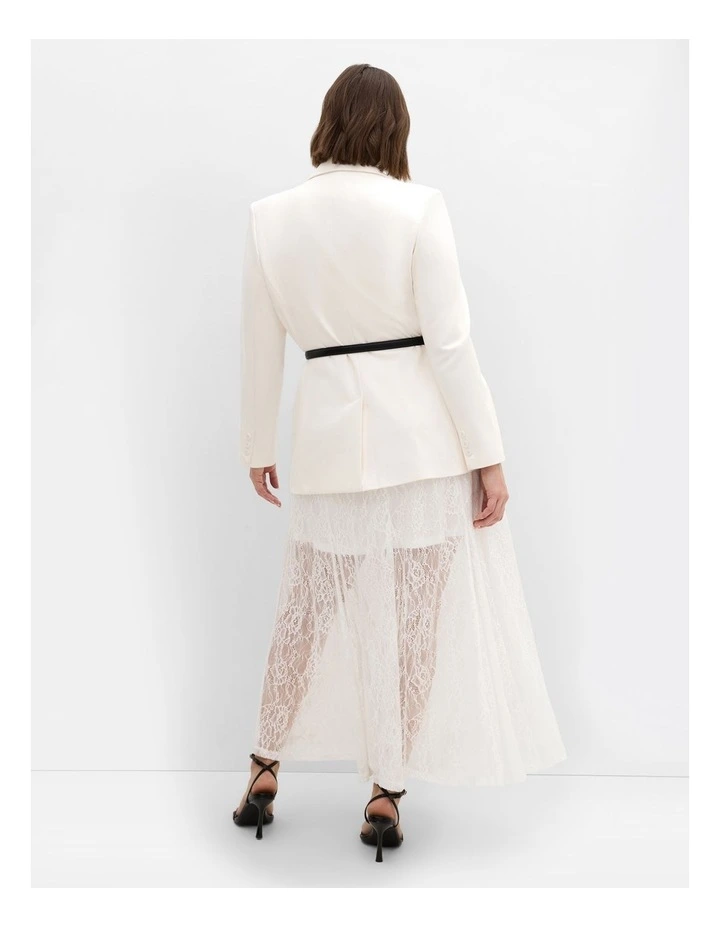 Lacey Maxi Skirt in Ivory image 2