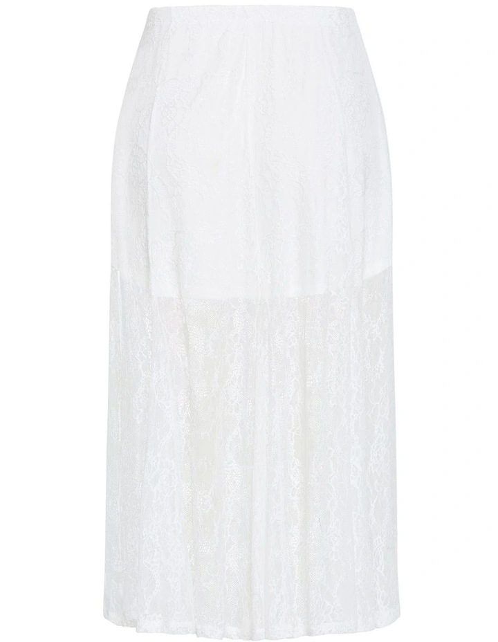 Lacey Maxi Skirt in Ivory image 4
