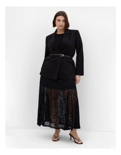 Lacey Maxi Skirt in Black