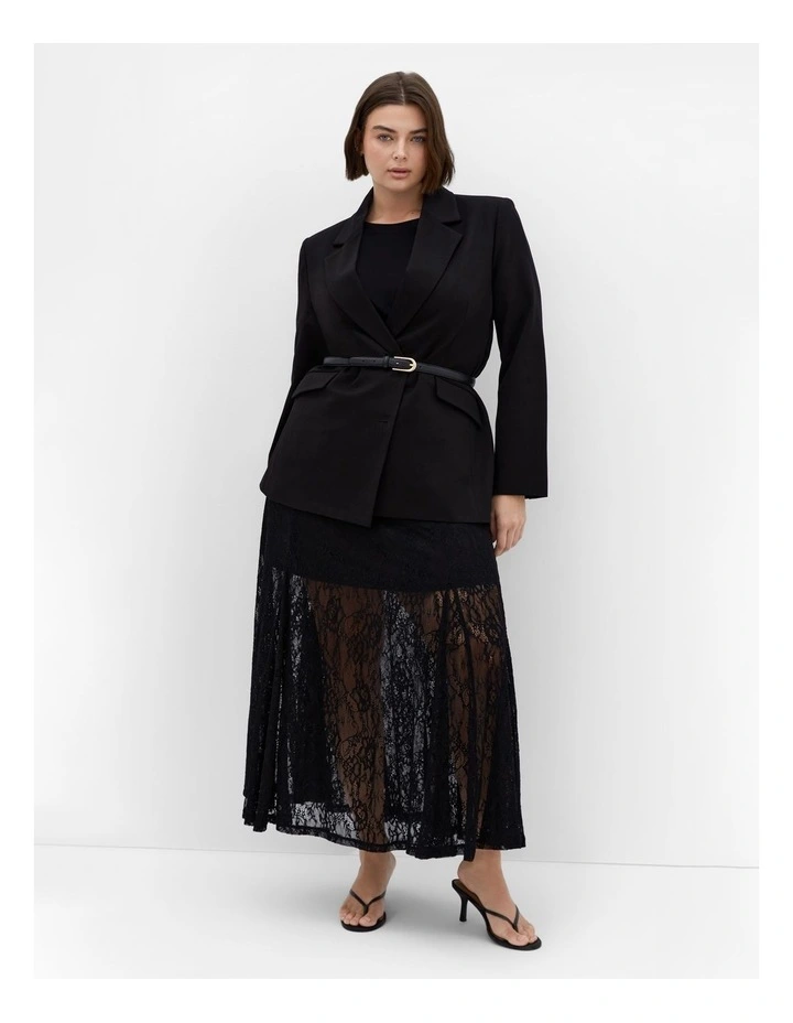 Lacey Maxi Skirt in Black image 1
