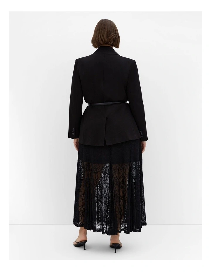 Lacey Maxi Skirt in Black image 2