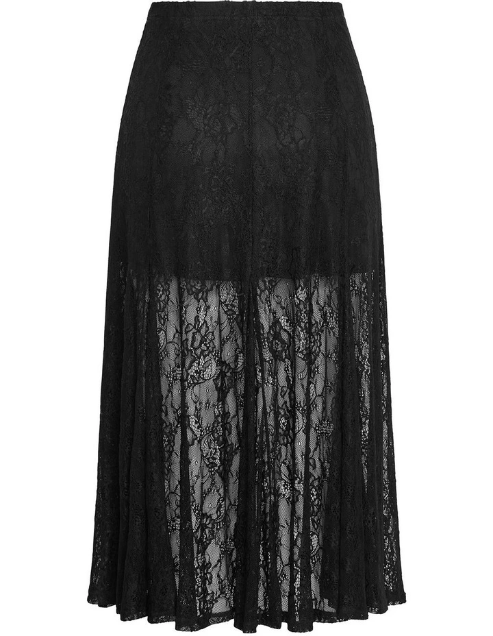 Lacey Maxi Skirt in Black image 4