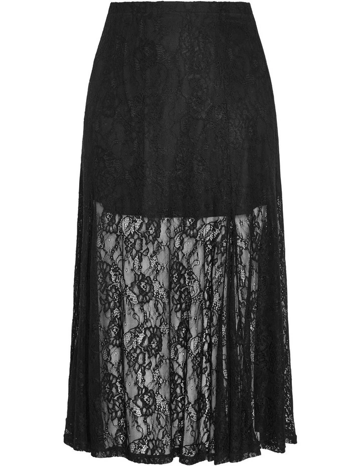 Lacey Maxi Skirt in Black image 5