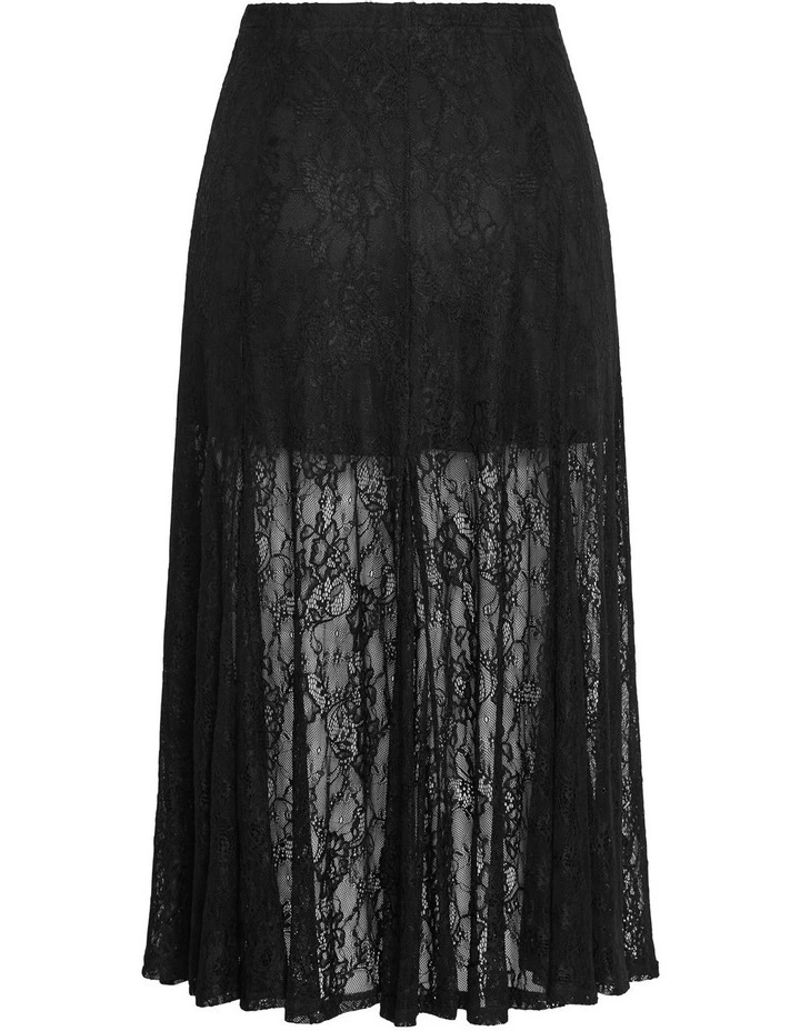 Lacey Maxi Skirt in Black image 6