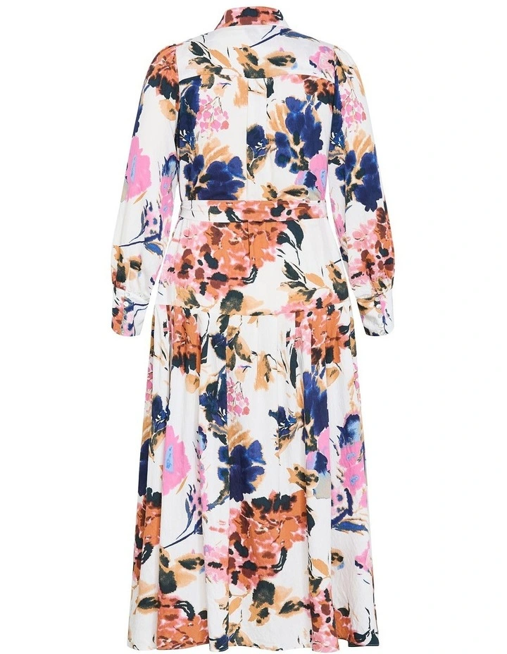 Ezra Print Maxi Dress in Ivory image 4