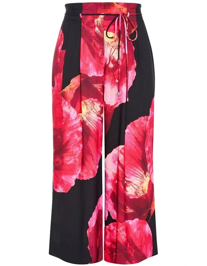 Shania Floral Print Wide Leg Pant in Pink image 4