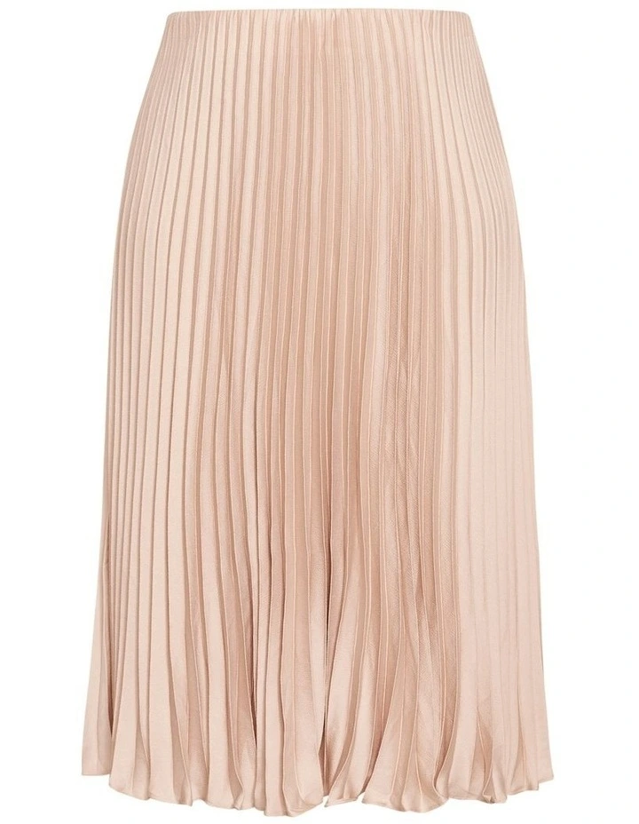 Selena Pleat Skirt in Rose Gold image 5