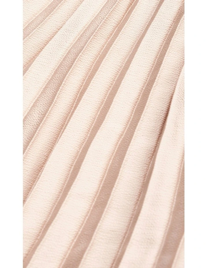 Selena Pleat Skirt in Rose Gold image 6