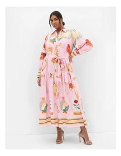 Stellar Beauty Print Maxi Dress in Baby Pink