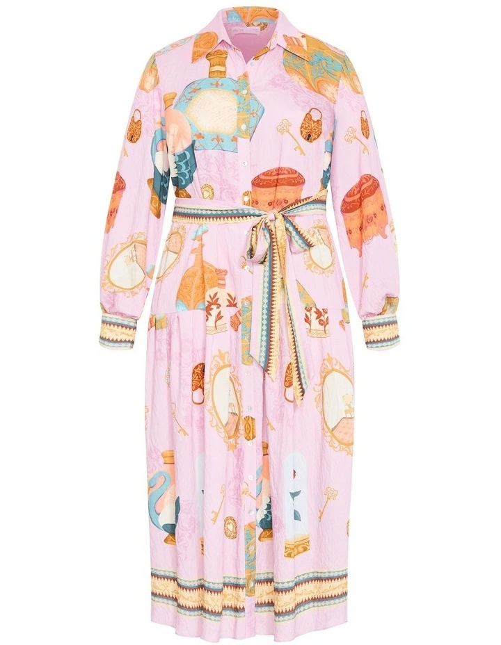 Stellar Beauty Print Maxi Dress in Baby Pink image 5