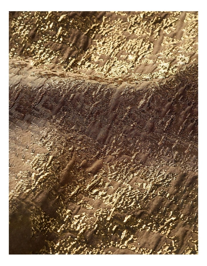 Gilded Beauty One Shoulder Maxi Dress in gold image 7