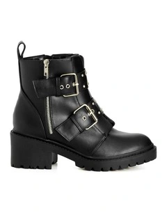 Wide Fit Thalia Ankle Boot in Black