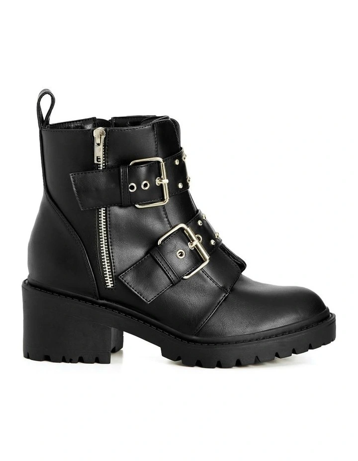 Wide Fit Thalia Ankle Boot in Black image 1