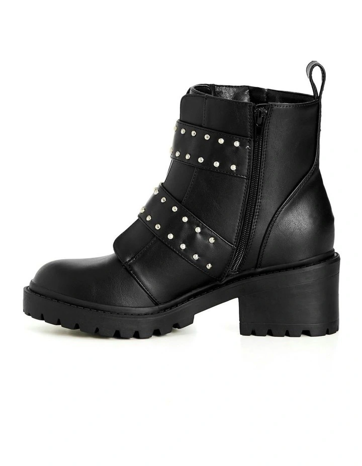 Wide Fit Thalia Ankle Boot in Black image 3