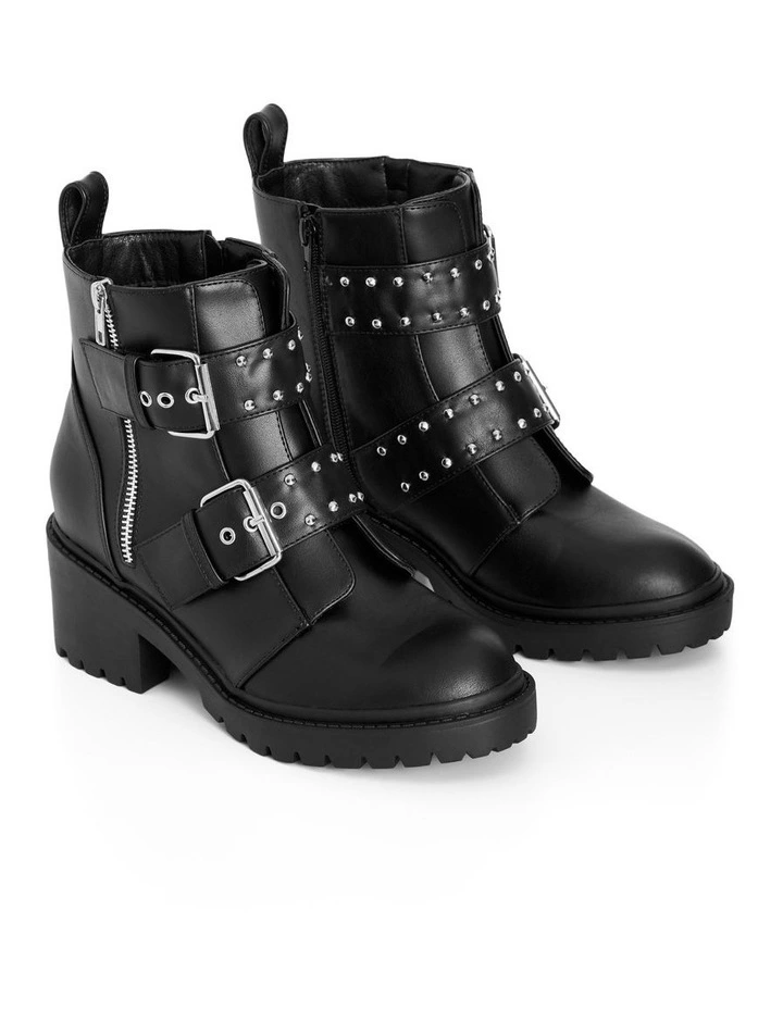 Wide Fit Thalia Ankle Boot in Black image 5