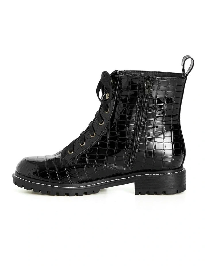 Wide Fit Birdie Ankle Boot in Black image 4