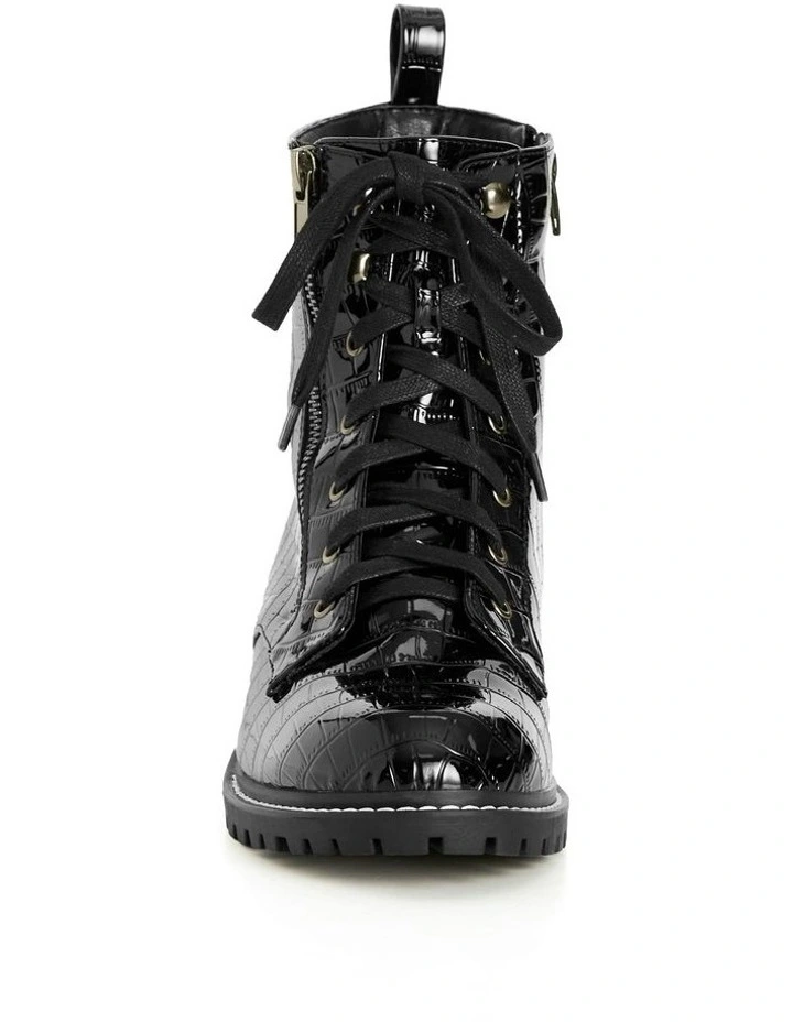Wide Fit Birdie Ankle Boot in Black image 5