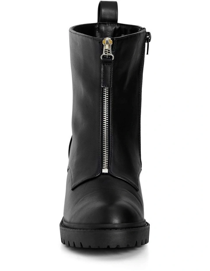 Wide Fit Zelda Zip Ankle Boots in Black image 5