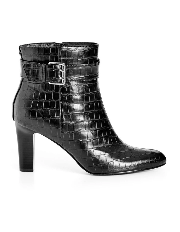 Wide Fit Tory Ankle Boots in Black image 1