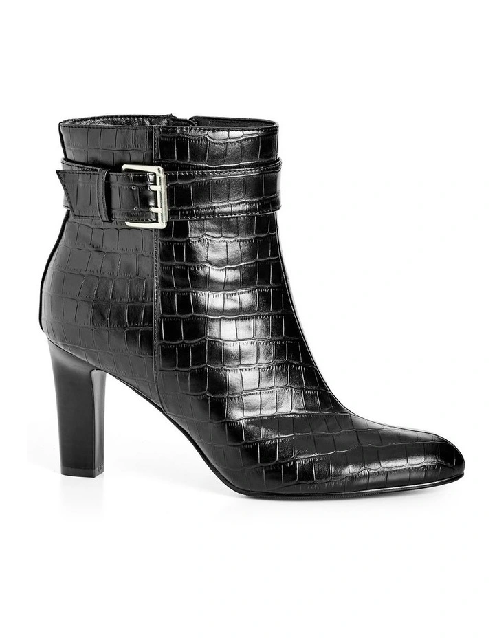 Wide Fit Tory Ankle Boots in Black image 2