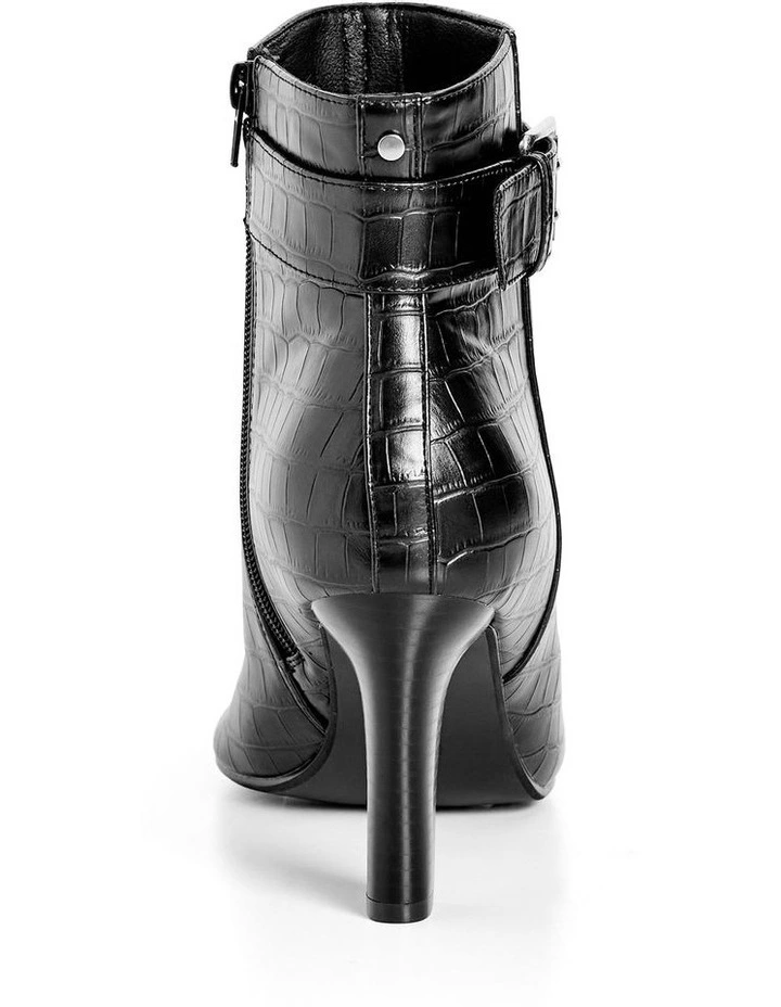 Wide Fit Tory Ankle Boots in Black image 3