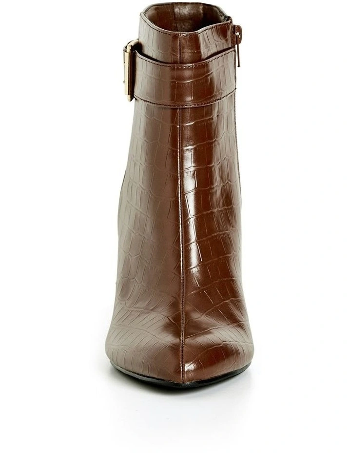 Wide Fit Tory Ankle Boots in Chocolate Brown image 5
