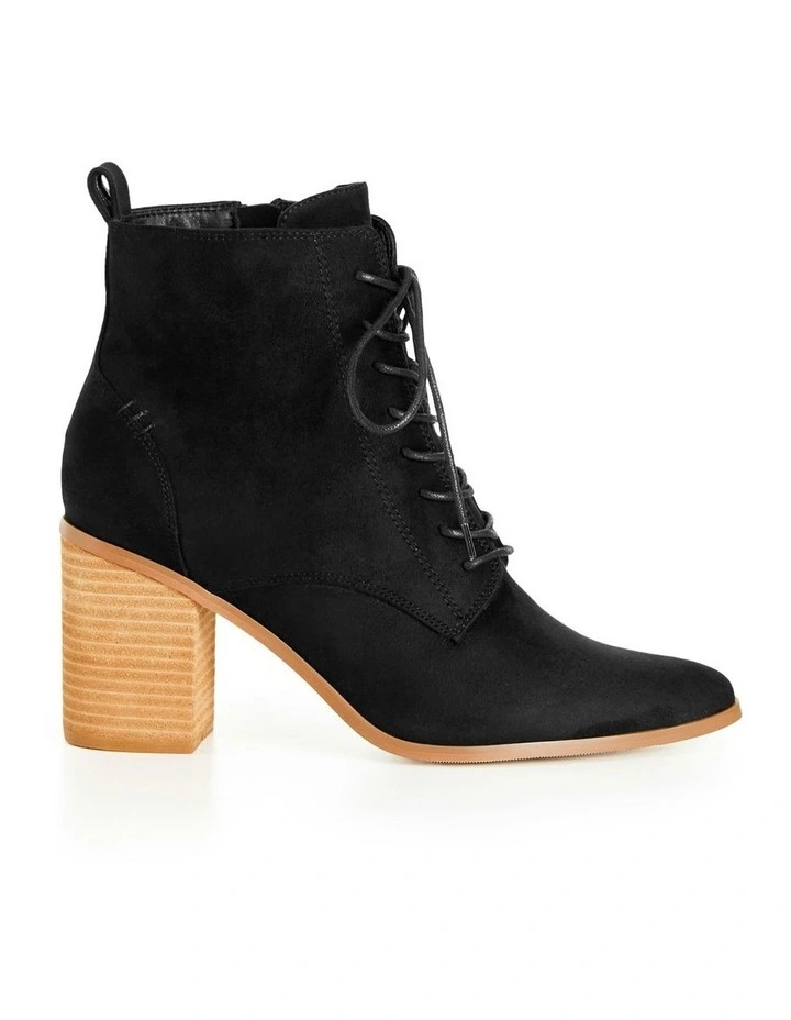 Wide Fit Calista Ankle Boots in Black image 2