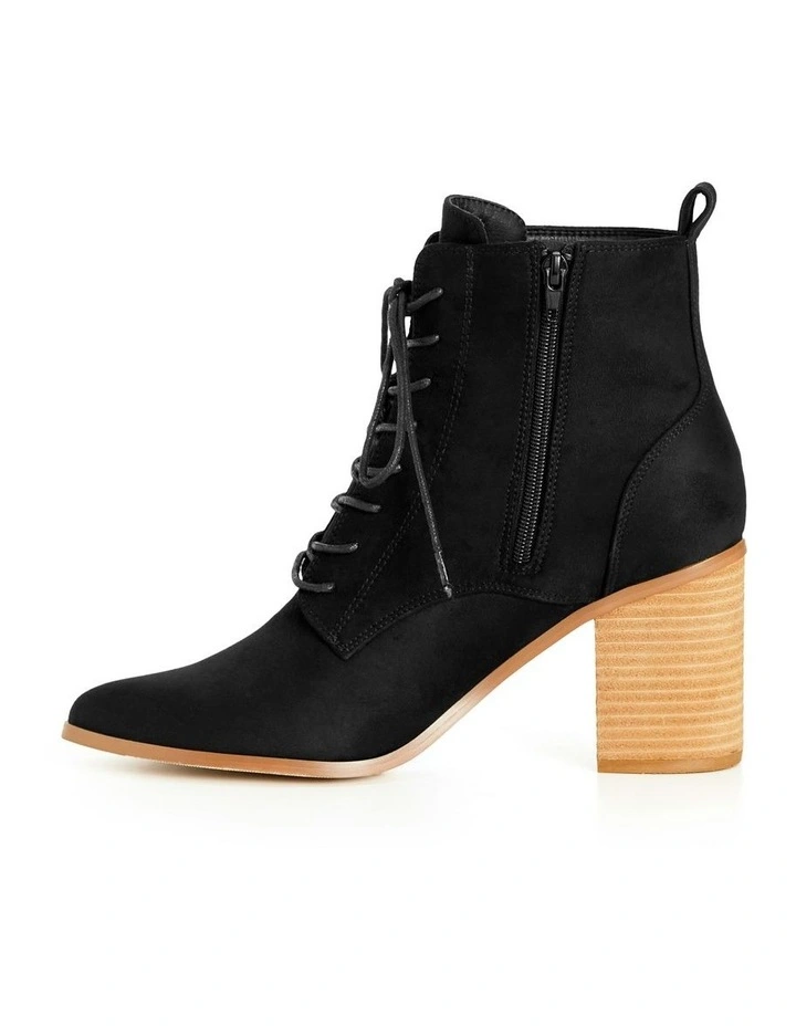 Wide Fit Calista Ankle Boots in Black image 4