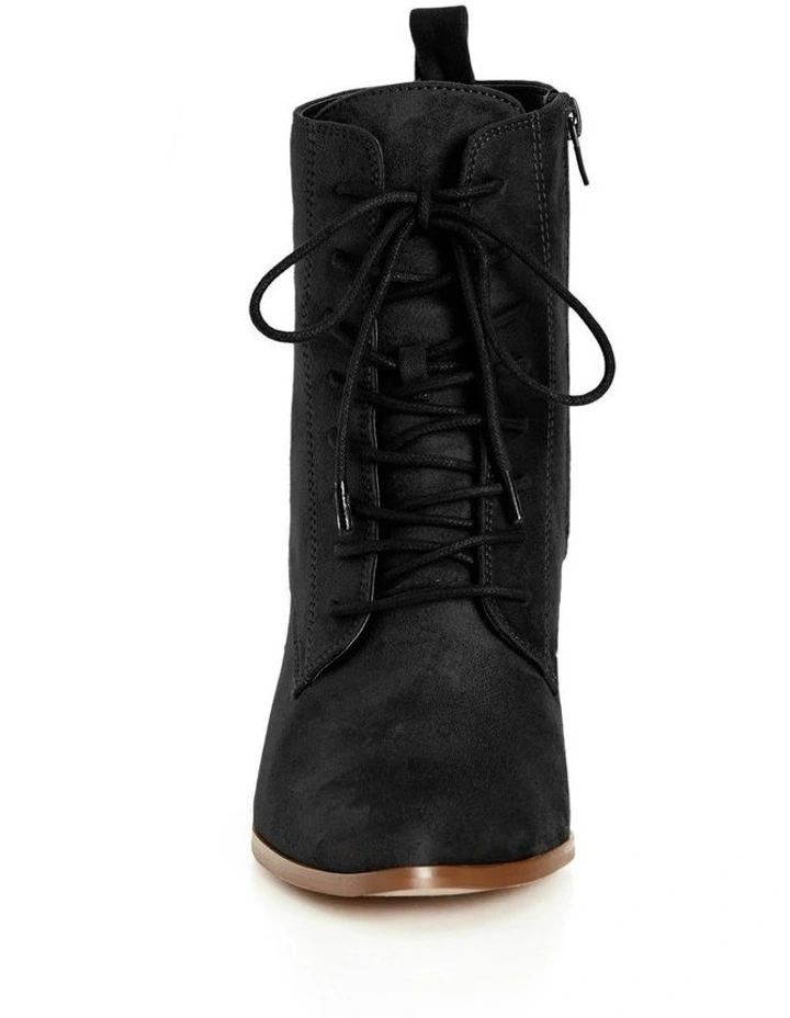 Wide Fit Calista Ankle Boots in Black image 5