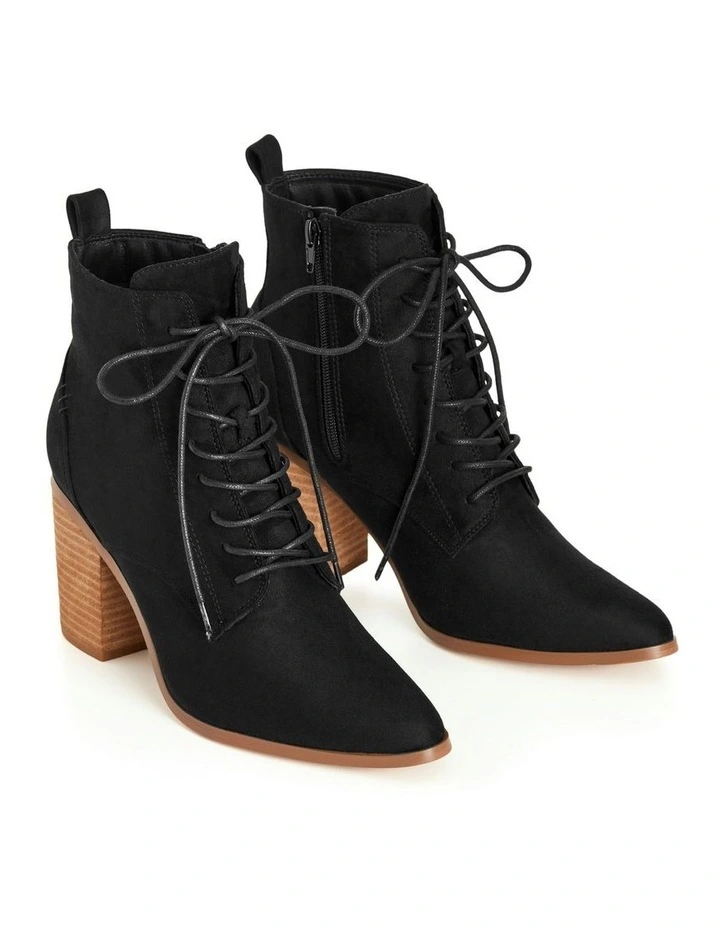 Wide Fit Calista Ankle Boots in Black image 6