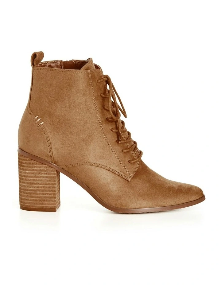 Wide Fit Calista Ankle Boot in Tan image 2