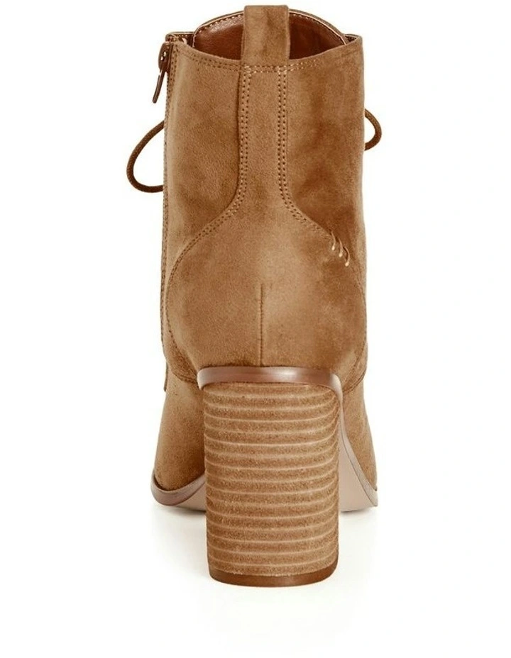 Wide Fit Calista Ankle Boot in Tan image 3